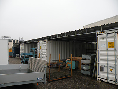Apfel Containerüberdachung 2014